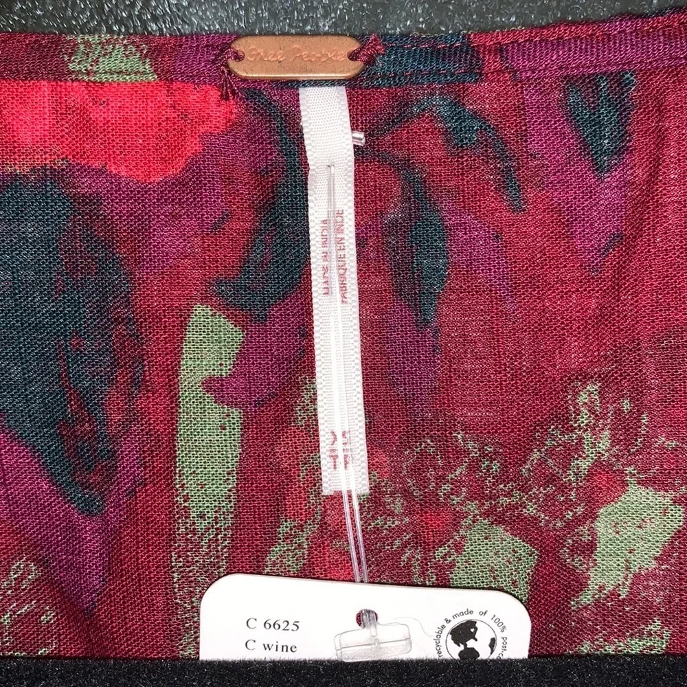 free people I found you printed top